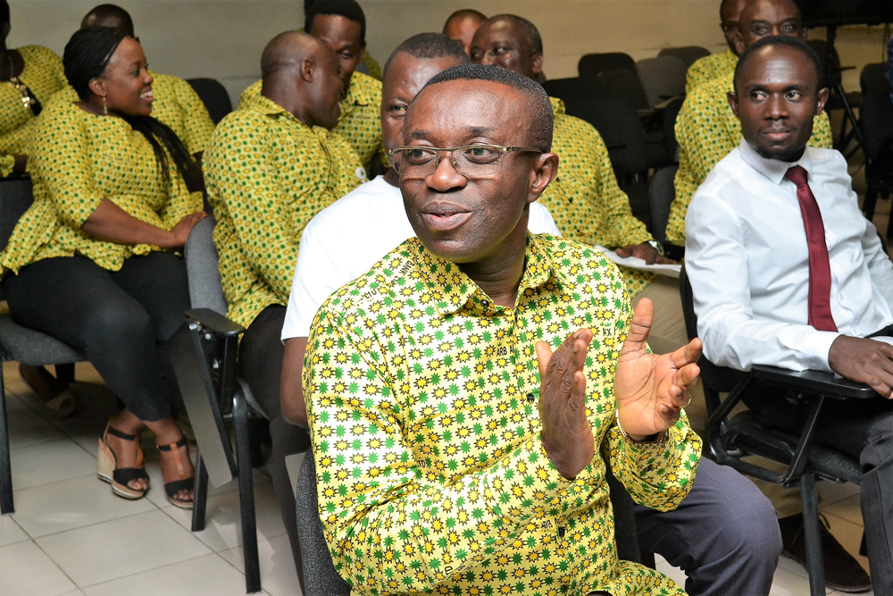 Head of Human Capital, Kenneth Owusu-Twumasi in an exciting mood